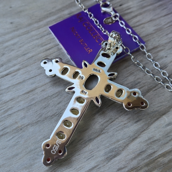 Nicky Butler RAJ COLLECTION LIMITED EDITION 925 Sterling Silver Cross Necklace - Picture 6 of 16